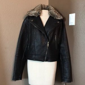 Faux leather jacket! Great quality!!
